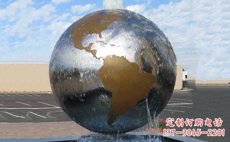 泰安精细不锈钢地球雕塑,让您的家居更有文艺范