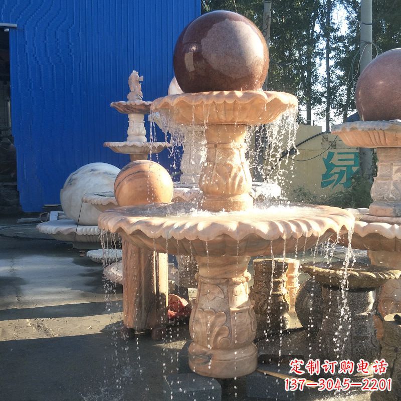 泰安曲阳风水球雕塑,营造财运亨通的好运符