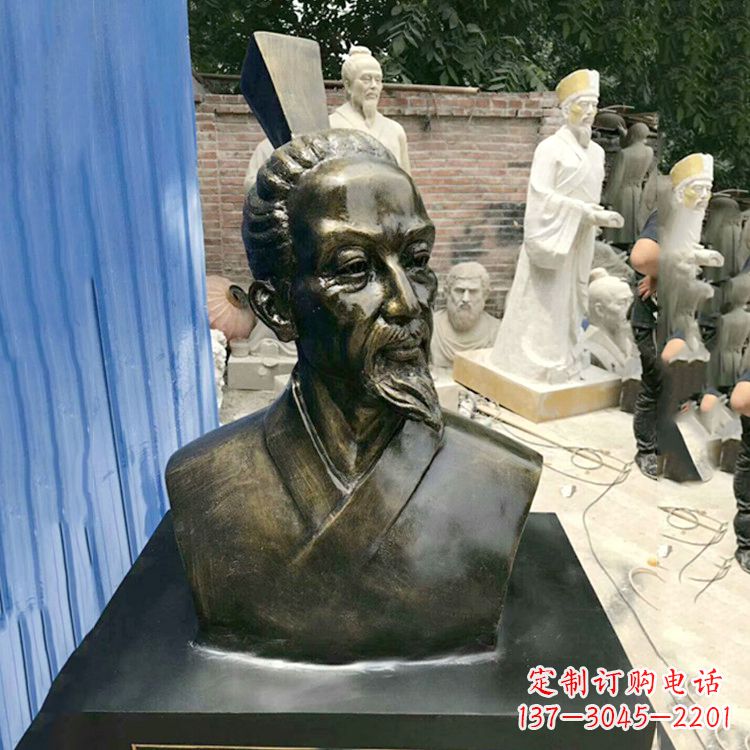 泰安屈原雕塑仿铜头像,让您享受美好的艺术之美