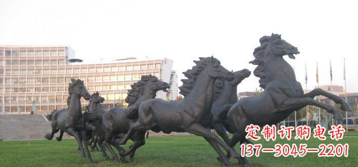 泰安群马公园动物铜雕,让艺术描绘你的故事
