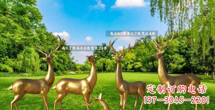泰安美轮美奂的鹿雕塑,是铜雕工艺在古典雕塑艺…