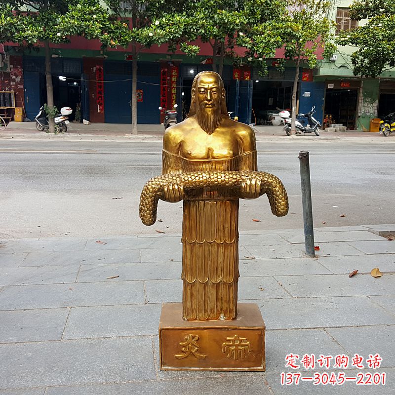 泰安昆仑山神农雕塑像,传承古老艺术