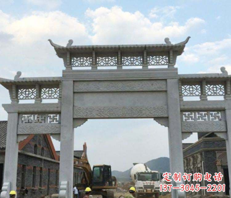 泰安牌坊大理石石雕:显露美丽的古典风情