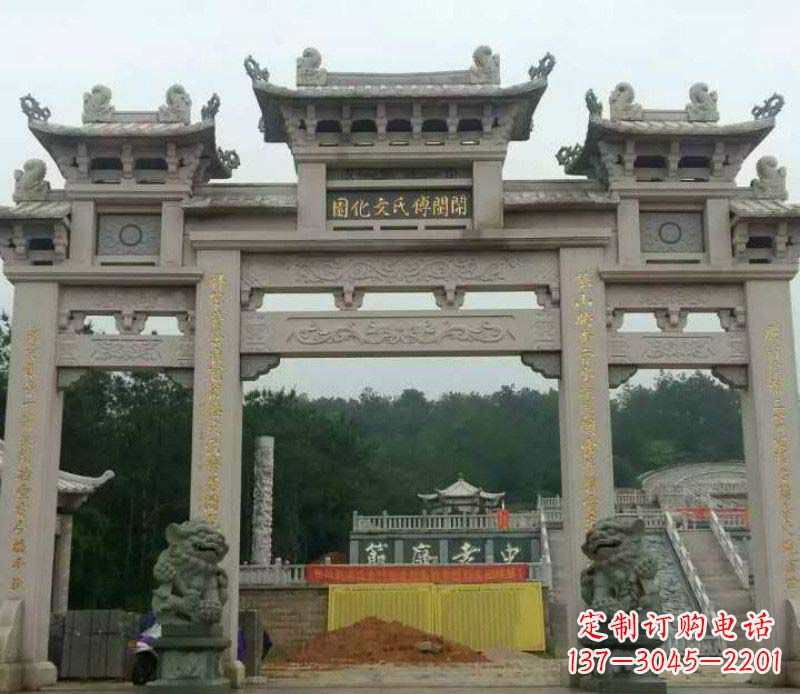 泰安中领雕塑:顶级大理石牌坊石雕