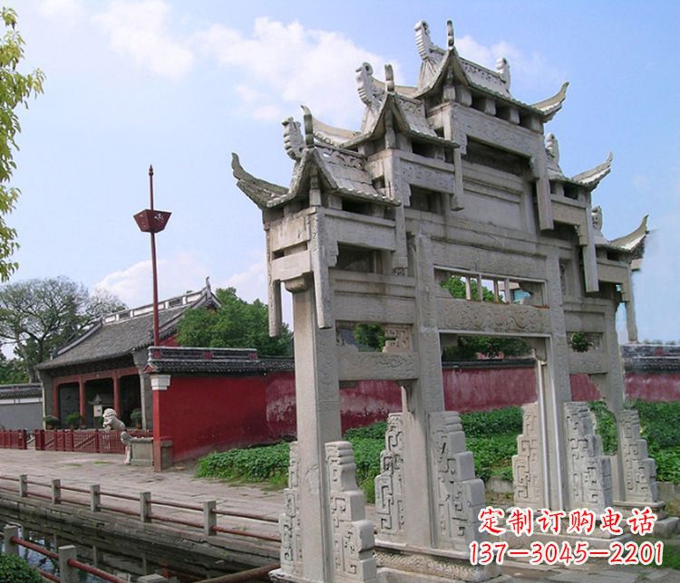 泰安专业大型牌坊石雕制作