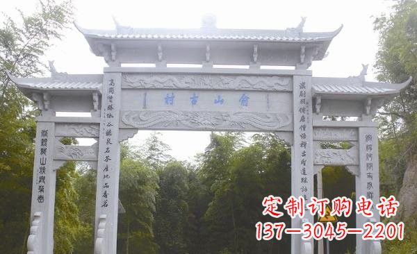 泰安让精美的牌坊雕塑为您打造精美环境