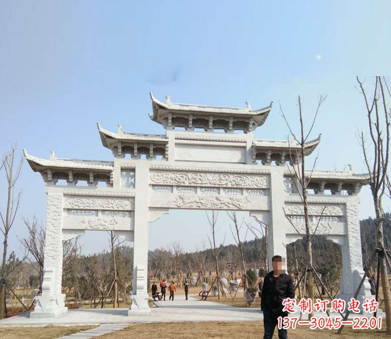 泰安中领雕塑-牌坊石雕精美无比