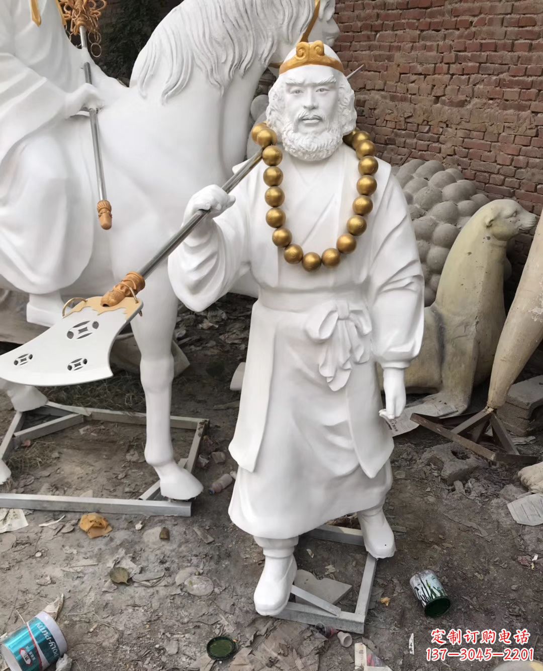 泰安沙和尚人物石雕,精美而有灵气