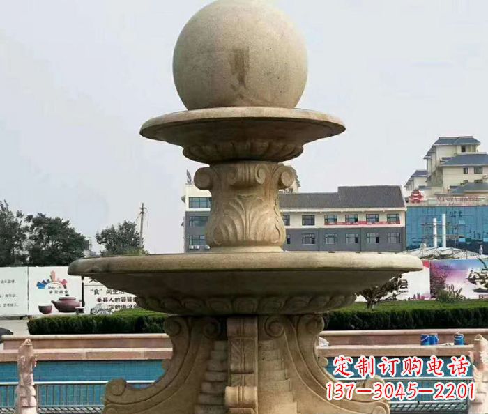 泰安引领时尚的砂岩大型喷泉雕塑