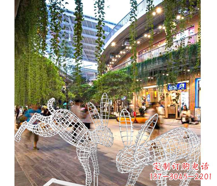 泰安中领雕塑的精致兔子雕塑