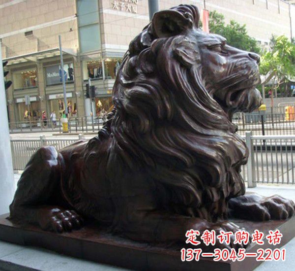 泰安汇丰铜狮子雕塑,引领潮流,传承中国古典文化