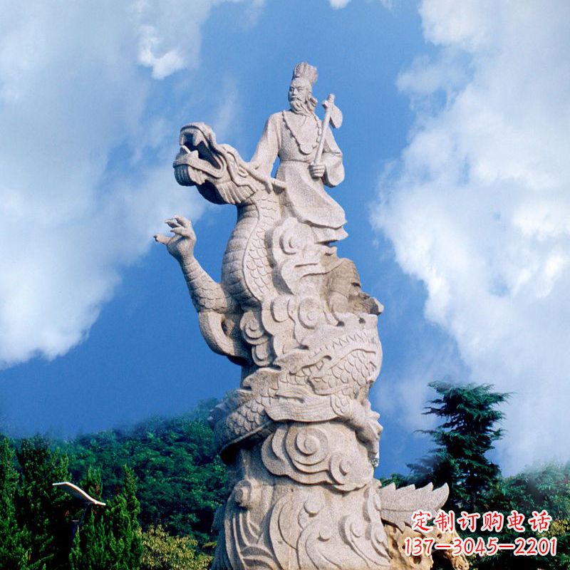 泰安具有历史意义的颛顼汉白玉雕塑