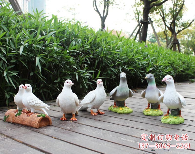 泰安祝福世界的和平鸽雕塑