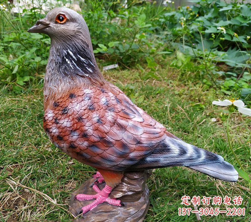 泰安中领雕塑推出:传递和平象征的和平鸽雕塑