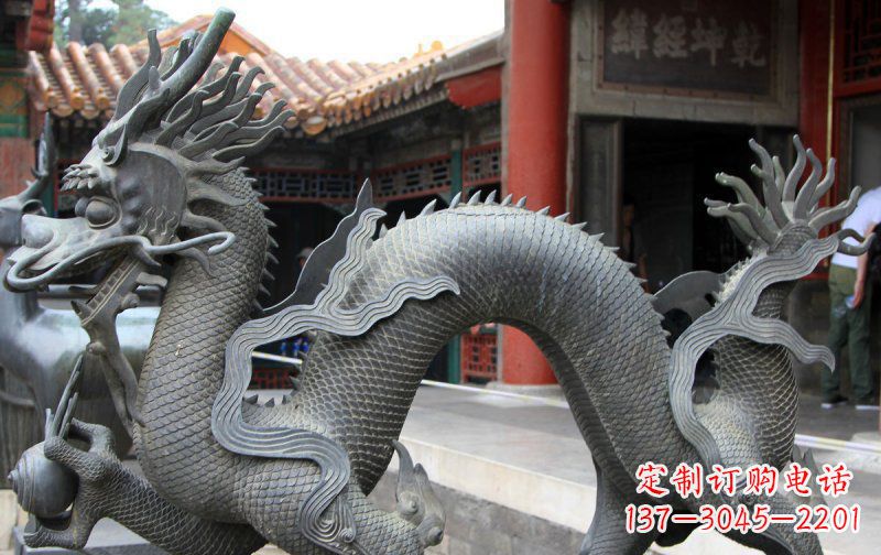 泰安中领雕塑:精美神龙铜雕