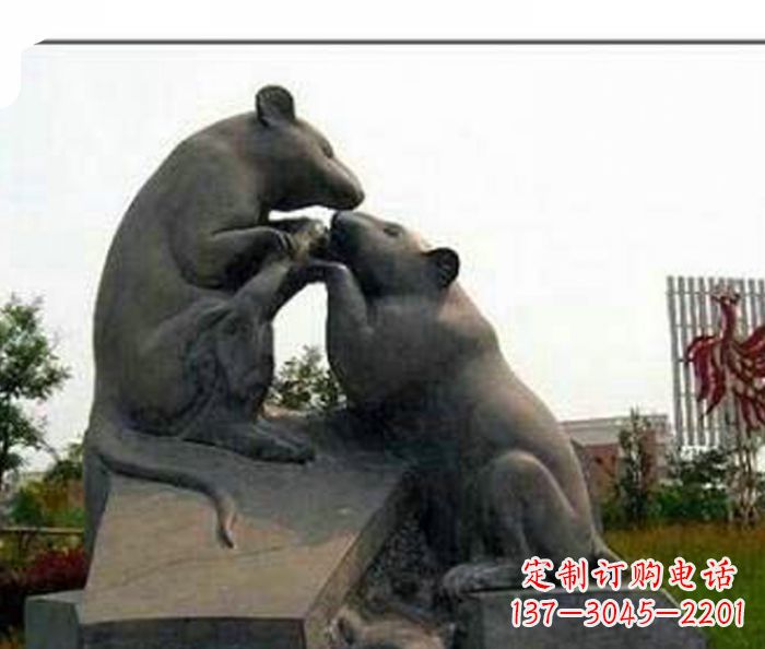 泰安精美的老鼠石雕,让你拥有不一样的家居装饰