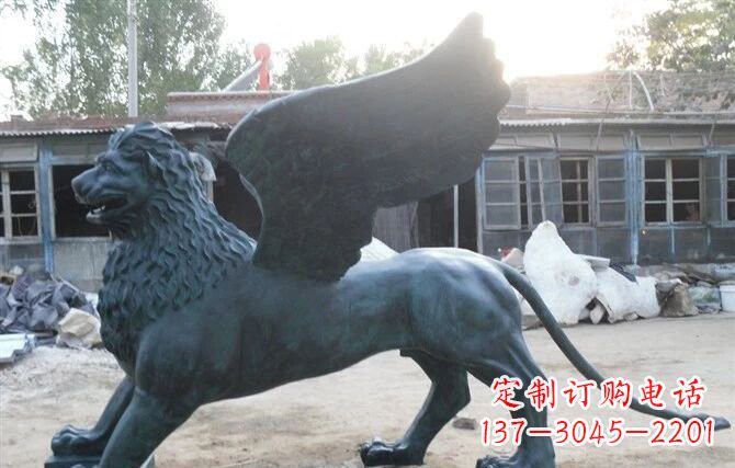 泰安马可飞狮雕塑,完美展现古典风采