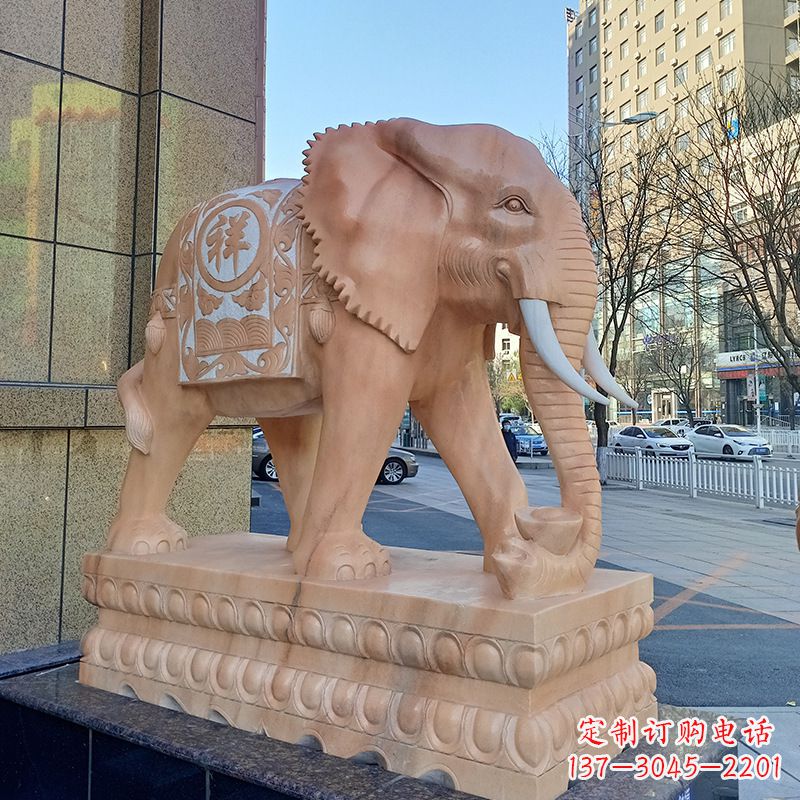 泰安真实神圣的大象雕塑