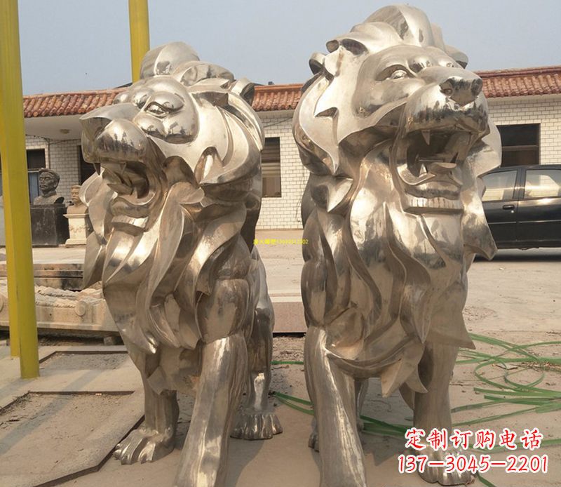 泰安狮子雕塑不锈钢