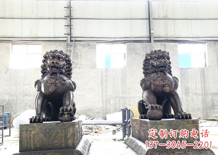 泰安中领雕塑专业生产高端铜狮子雕塑。狮子雕塑…