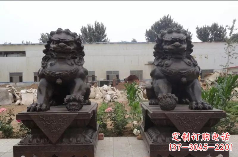 泰安精灵定制狮子铜雕塑