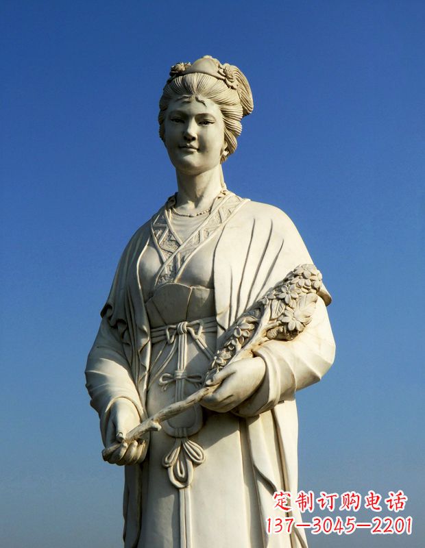 泰安领雕塑:精致雕刻,体现经典美女雕像