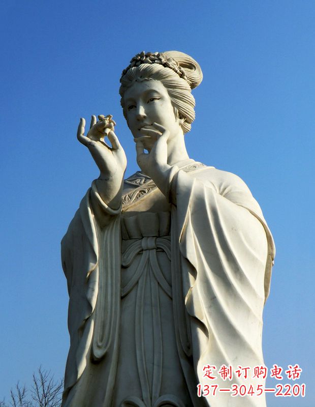 泰安精美绝伦的古代美女雕像