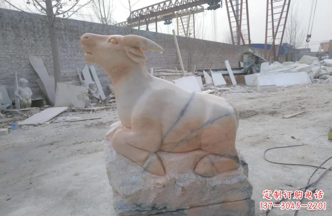 泰安精美动物十二生肖石雕