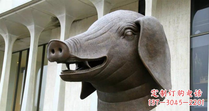 泰安十二生肖兽首铜雕 (2)