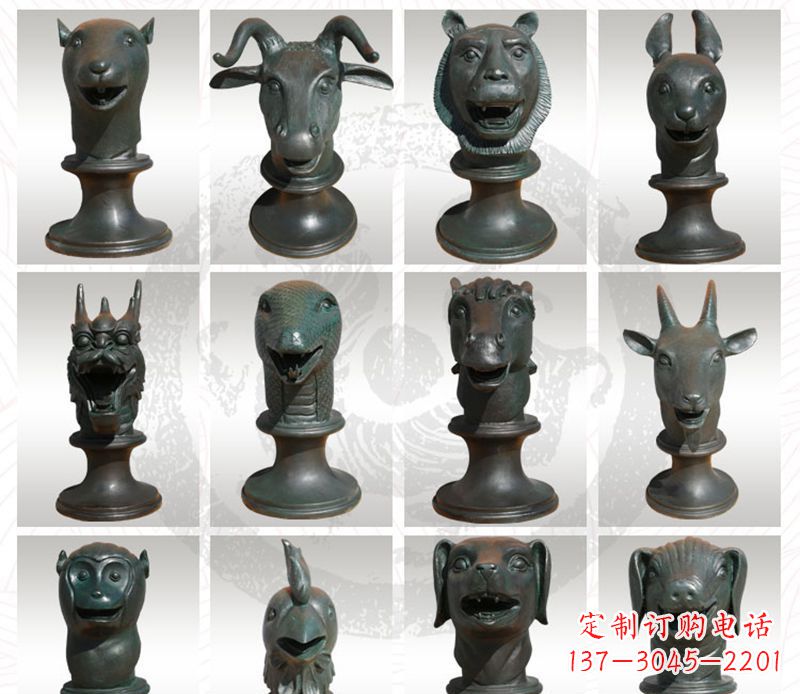 泰安限量版十二生肖铜雕塑