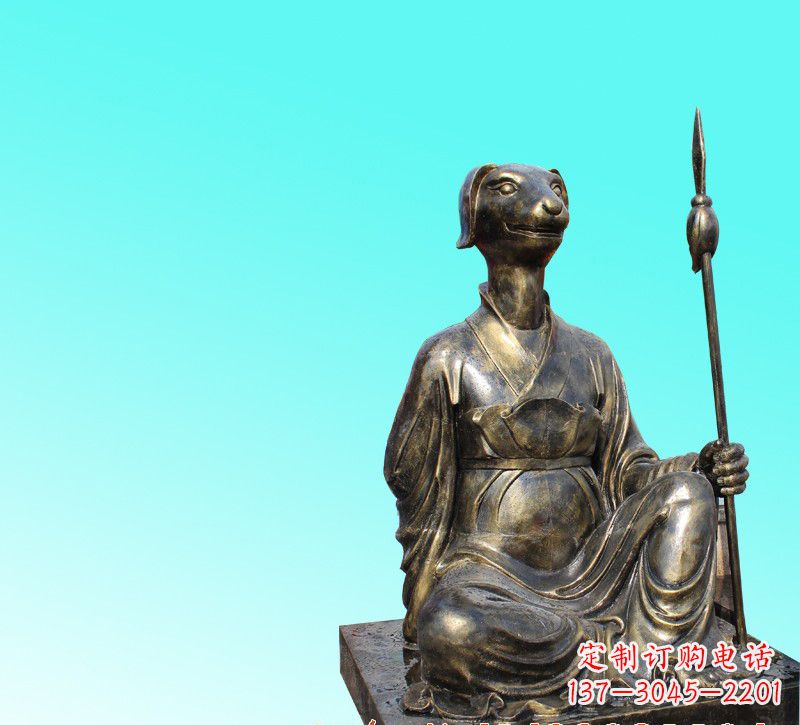 泰安精美十二生肖坐式铜雕