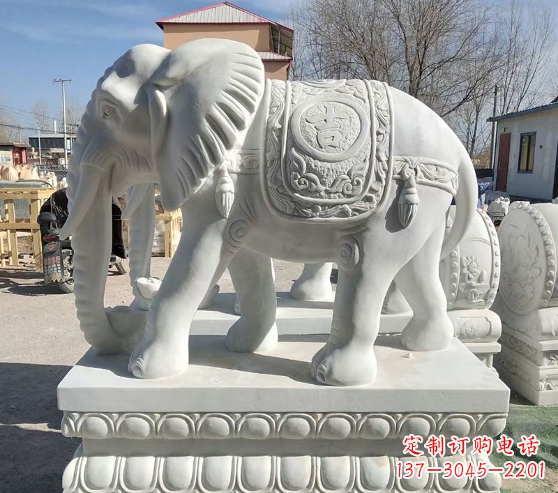 泰安石材大象雕塑