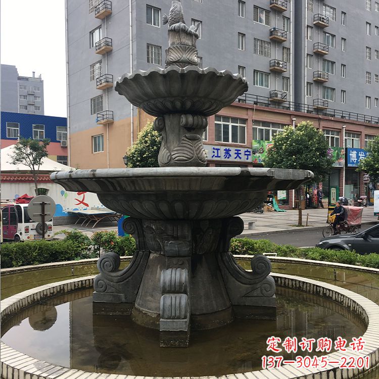 泰安石材石雕喷泉:高品质的室外装饰艺术品