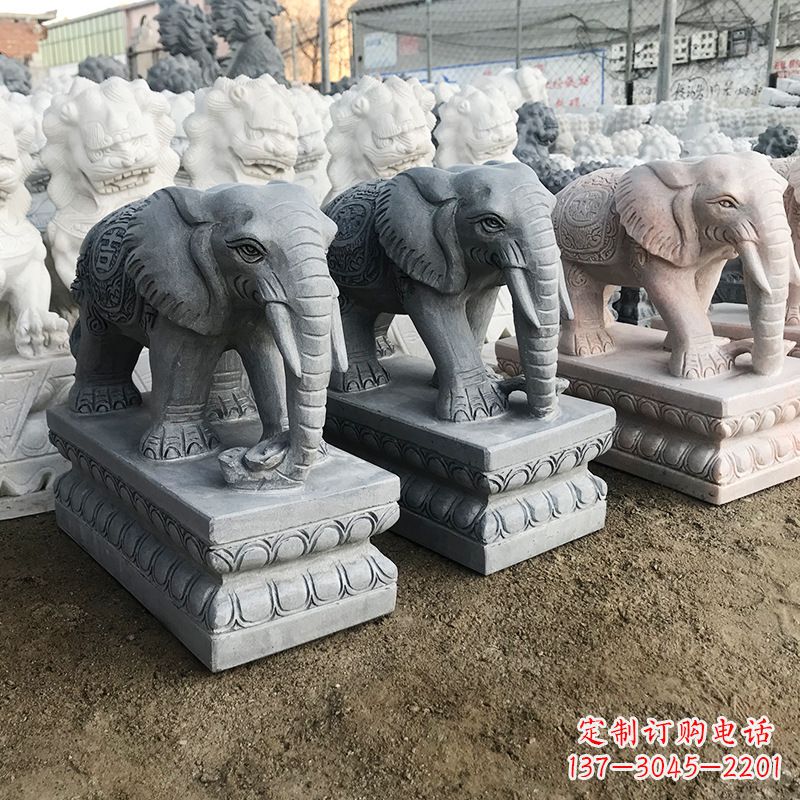 泰安中领雕塑:精美大象雕塑