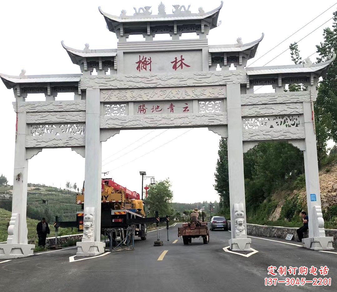 泰安中领雕塑牌楼雕塑,精美绝伦
