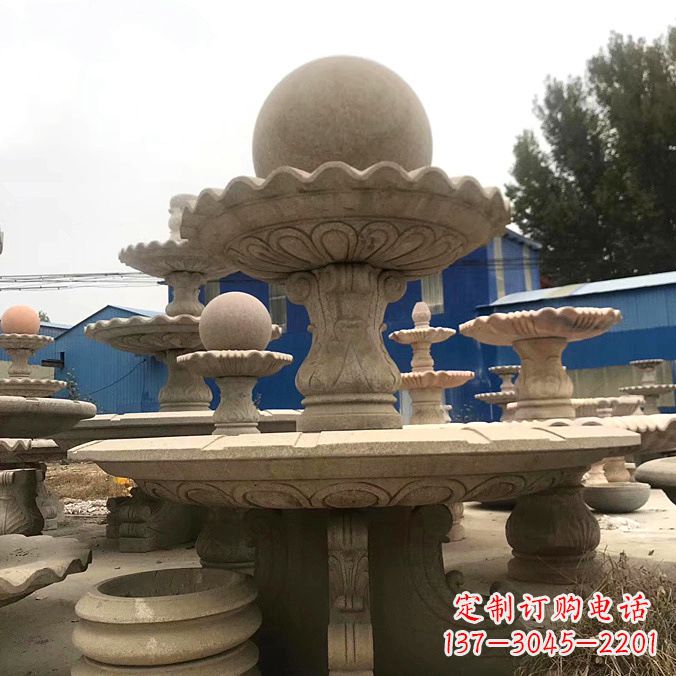 泰安石雕风水球雕塑