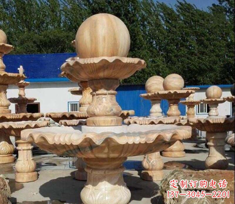 泰安石雕风水球景观雕塑