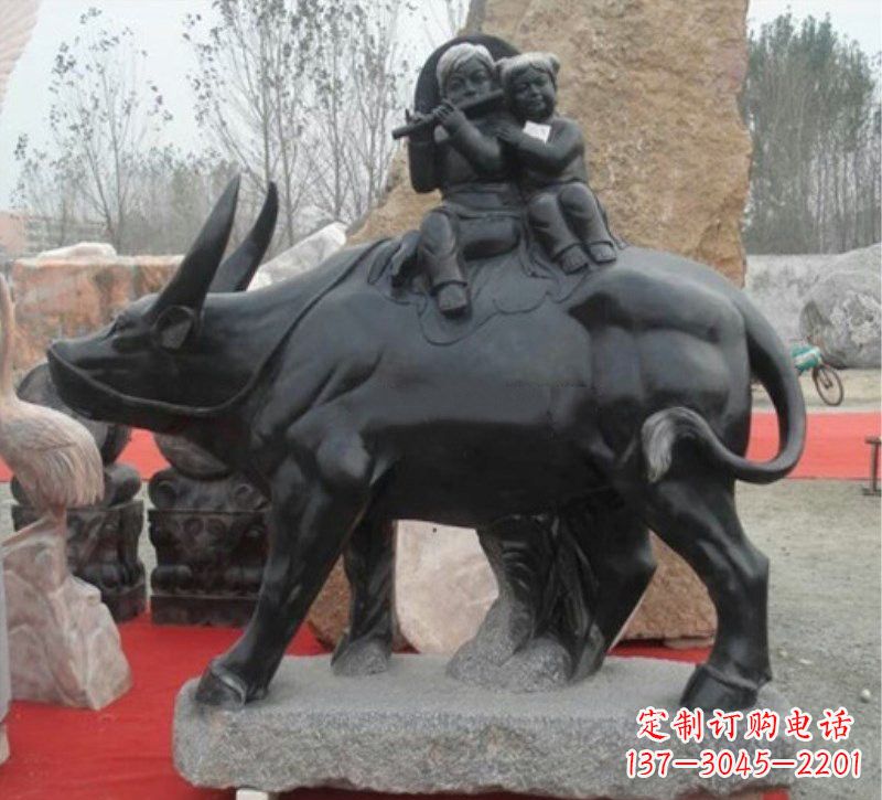 泰安传承经典,表达淳朴——牧童雕塑