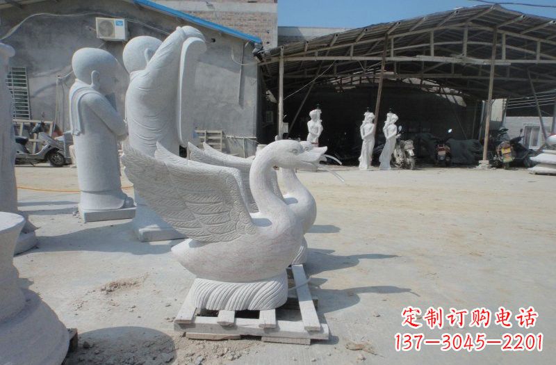 泰安中领雕塑:独具特色的天鹅喷水雕塑