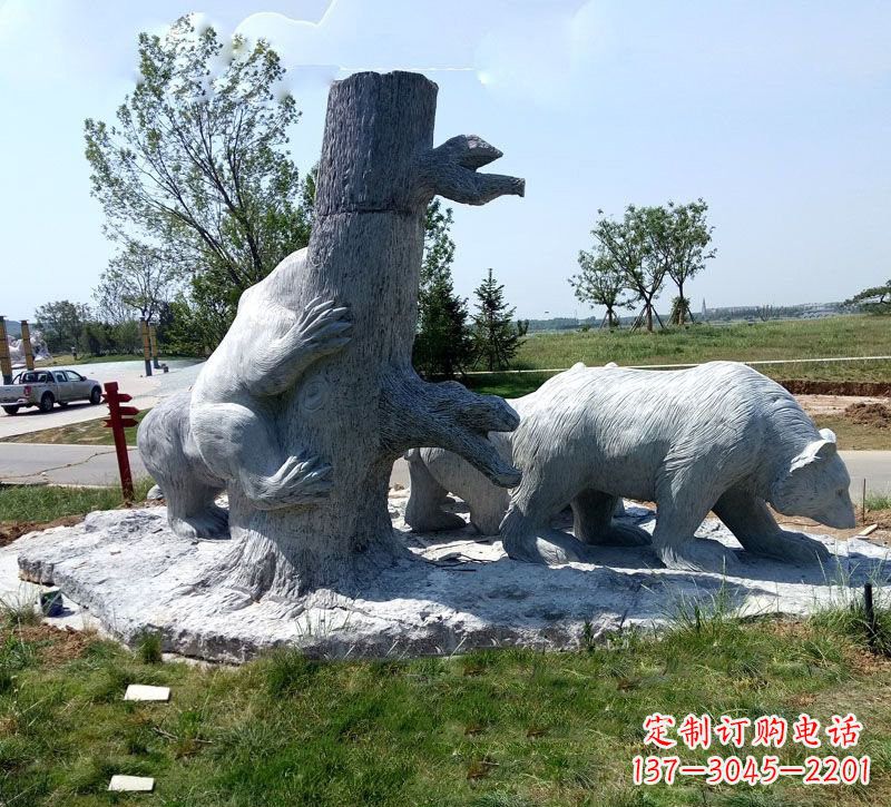 泰安欧洲风格狗熊公园雕塑