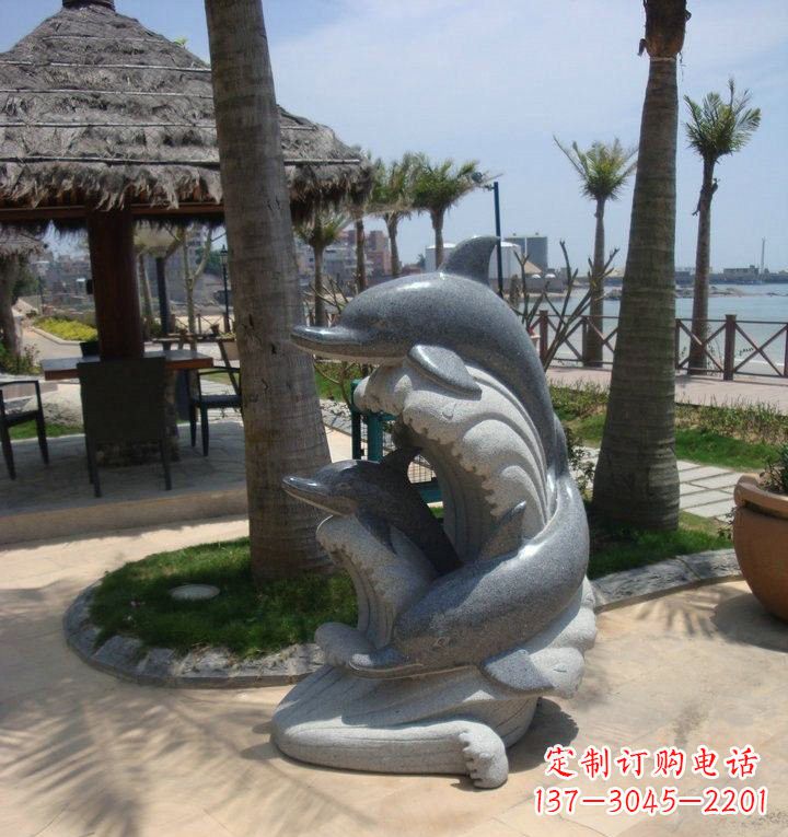 泰安石雕海豚