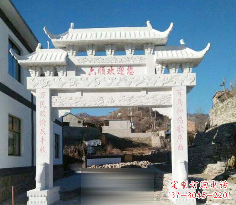 泰安牌坊雕塑:为景观增添独特灵气