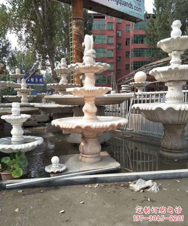 泰安石雕景观喷泉 (2)