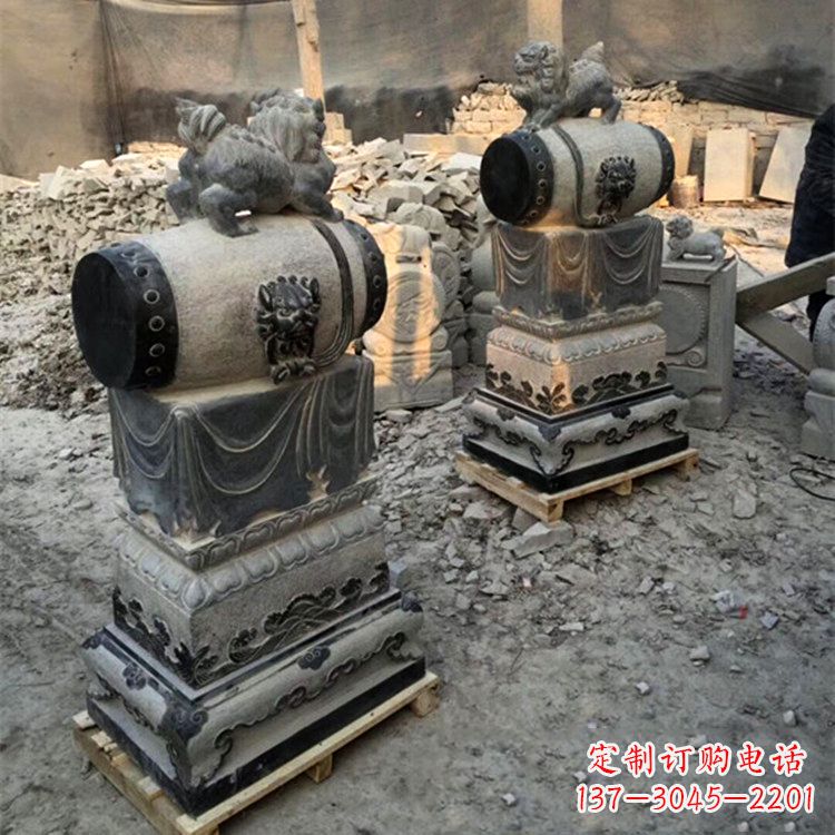 泰安石雕门墩 大象