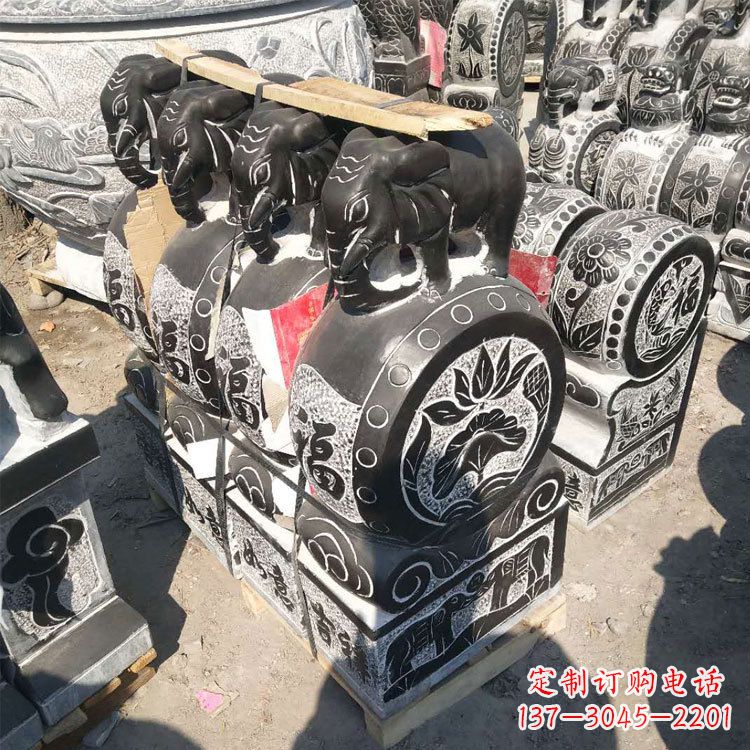 泰安艺术精品,凤凰雕塑门墩