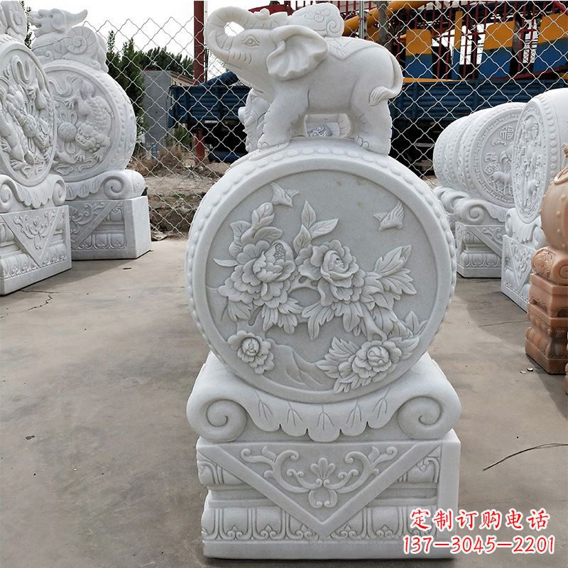 泰安精美门墩雕塑,增添独特气质