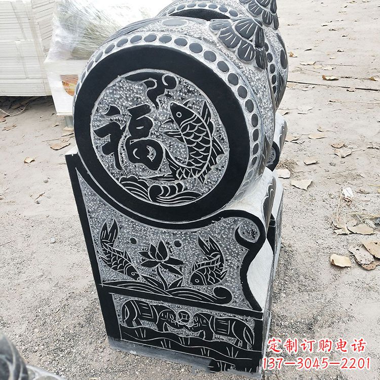 泰安青石门墩雕塑,让您的家居典雅自有格调