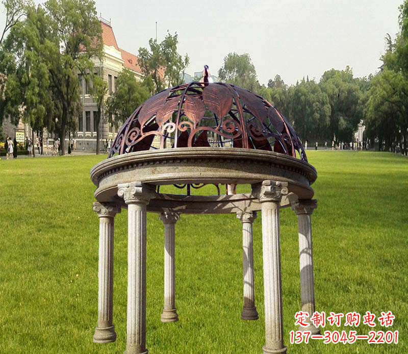 泰安优质石雕凉亭,添彩美景