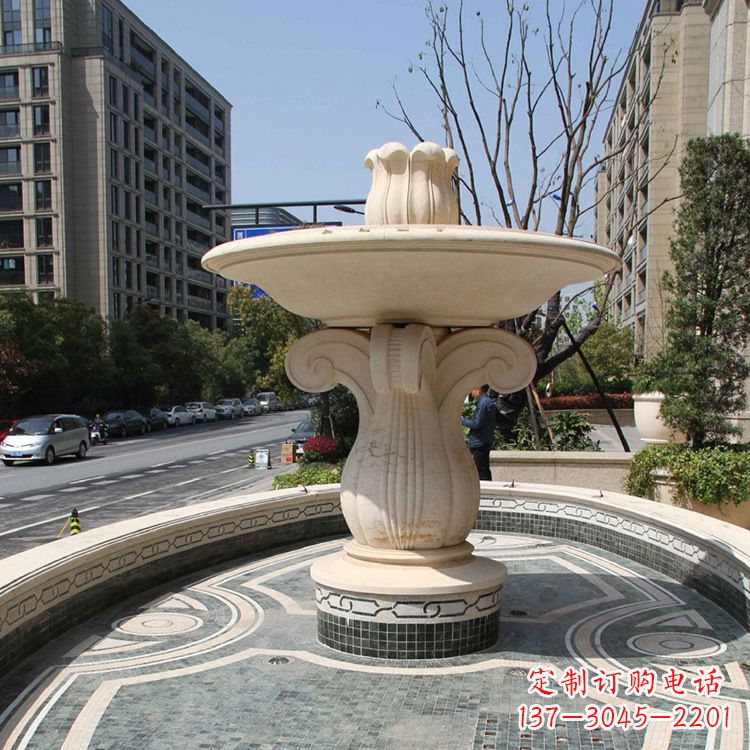 泰安流动的华丽，石雕欧式喷泉雕塑