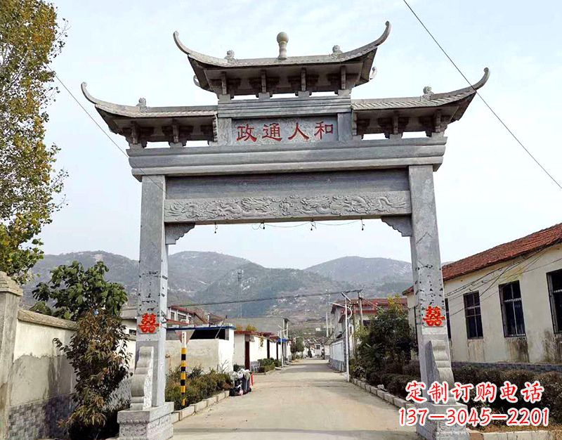 泰安全球领先的石雕牌楼雕塑定制服务